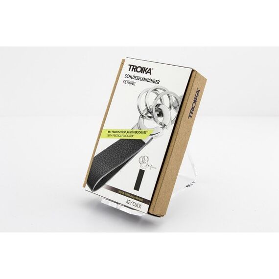 TROIKA KR8-02/LE Schlüsselring/Etui Schlüsselanhänger Schwarz, Silber, 7 image