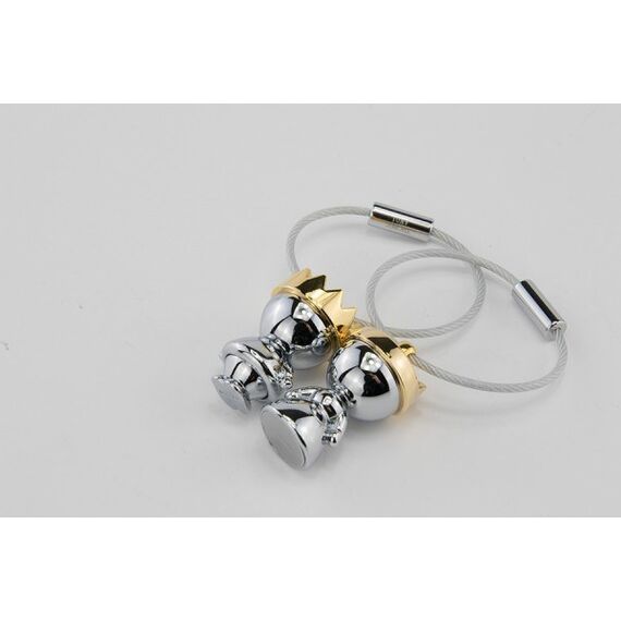TROIKA KR9-38/CH Schlüsselring/Etui Schlüsselanhänger Gold, Silber, 3 image