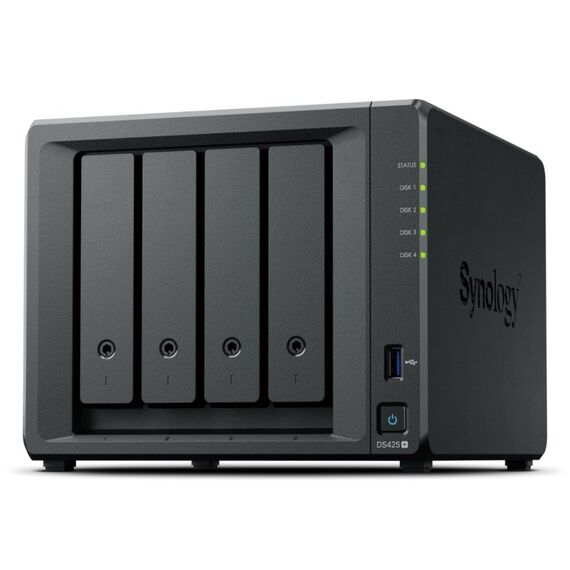 Synology DiskStation DS425+ NAS & Speicherserver Intel® Celeron® J4125 2 GB DDR4 0 TB Schwarz