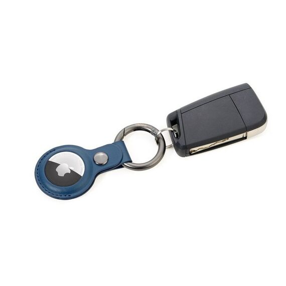 TROIKA KR21-20/DB Schlüsselring/Etui Blau, Farbe: Blau