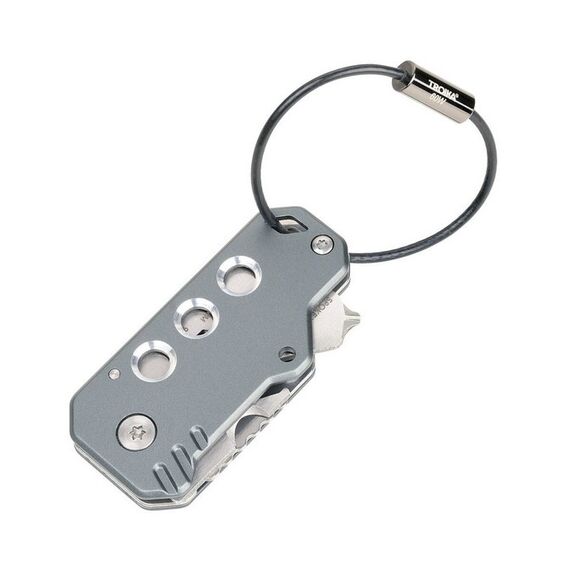 TROIKA KTL40/GY Multi-Tool-Zange Schlüsselkette 11 Werkzeug Grau