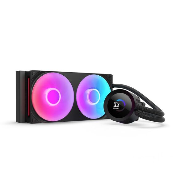 NZXT Kraken Plus RGB 240 Prozessor All-in-One-Flüssigkeitskühler 12 cm Schwarz, Farbe: Schwarz
