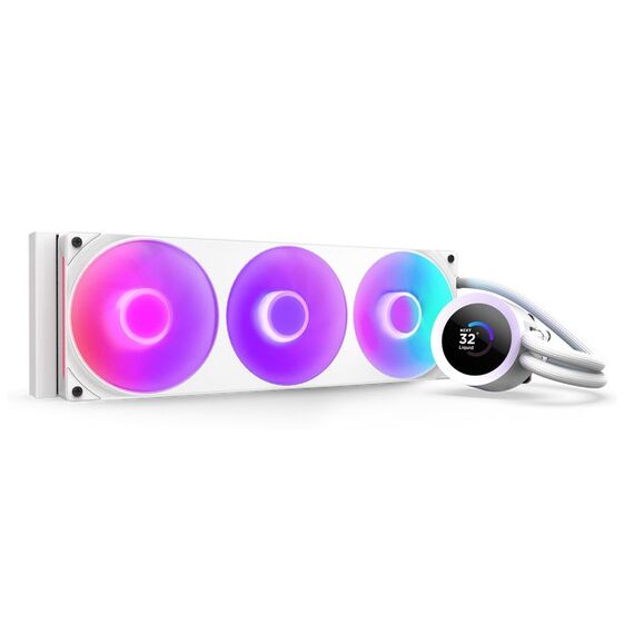 NZXT Kraken Plus 360 RGB Prozessor All-in-One-Flüssigkeitskühler Weiß 1 Stück(e), Farbe: Weiß