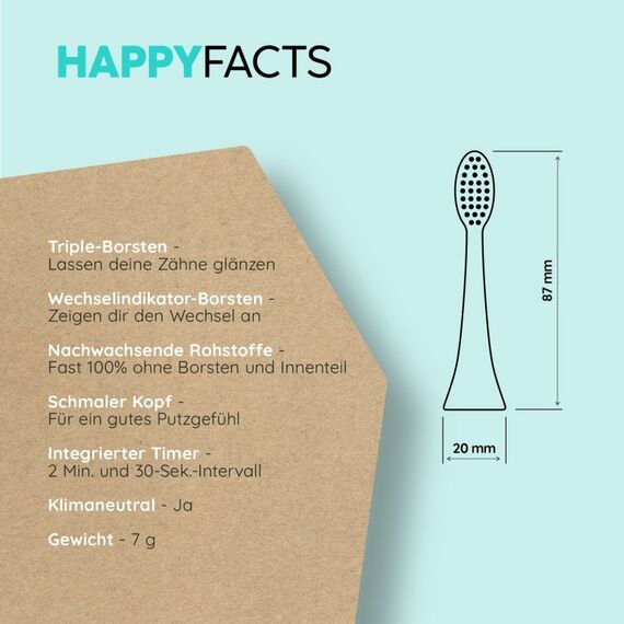 happybrush Eco Vibe 3+ 3 Stück(e) Dunkelblau, 10 image
