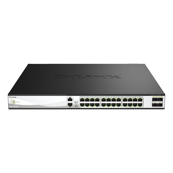 D-Link DXS-3130-28P Managed L3 10G Ethernet (100/1000/10000) Power over Ethernet (PoE) Schwarz, Grau
