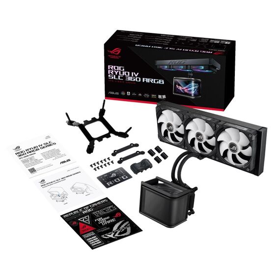 ASUS ROG Ryuo IV SLC 360 ARGB Prozessor All-in-One-Flüssigkeitskühler 12 cm Schwarz, 12 image