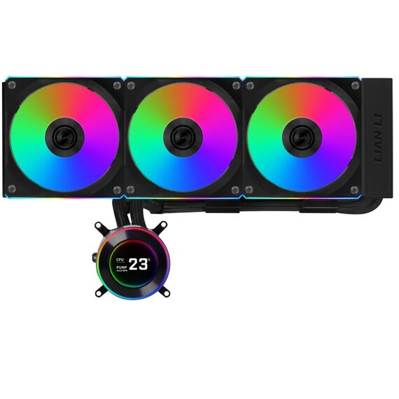 Lian Li GA II Hydroshift II LCD-C 360CL Prozessor All-in-One-Flüssigkeitskühler 12 cm Schwarz 1 Stück(e)