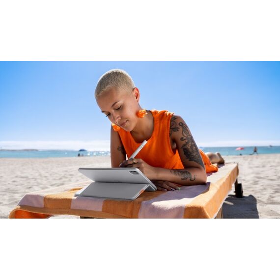 Logitech Flip Folio QWERTZ Schweiz Bluetooth Hellgrau, 9 image