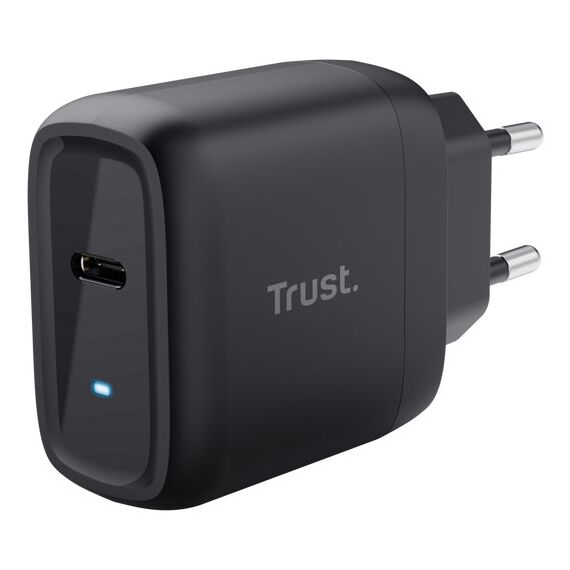 Trust Maxo USB-C-GaN-Ladegerät 45 W, Farbe: Schwarz