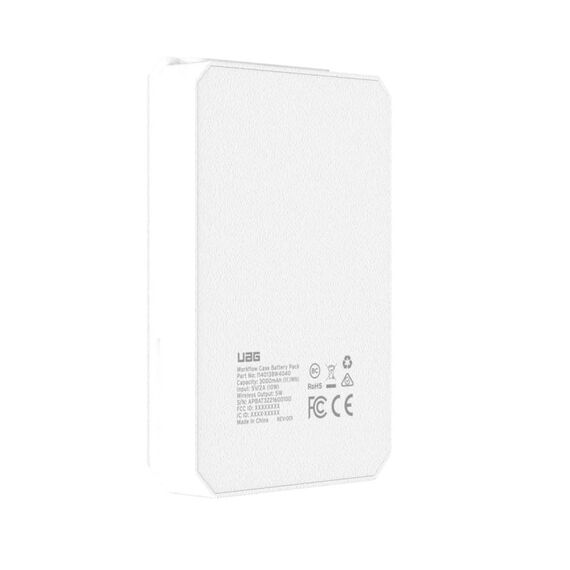 Urban Armor Gear 114025BW4130 Powerbank 5000 mAh Kabelloses Aufladen Weiß, Grau, 2 image