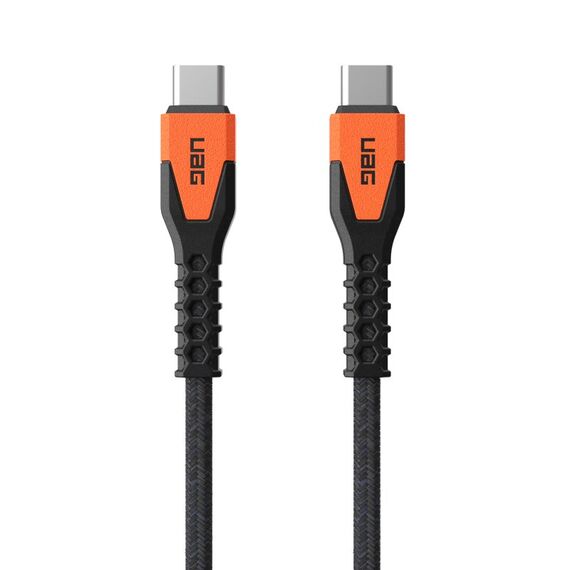 Urban Armor Gear Kevlar USB Kabel USB 2.0 1,5 m USB C 0,48 Gbit/s Schwarz, Orange, Farbe: Schwarz, Orange, 7 image