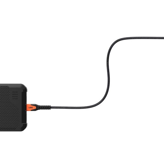 Urban Armor Gear UAG Rgd Kvlr USBC-Ltng Cbl 5ft Black/Ora 1,5 m Schwarz, Orange, Farbe: Schwarz, Orange, Länge: 1,5 m, 4 image