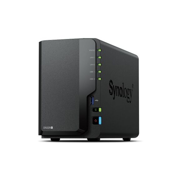 Synology DiskStation DS225+ 2 Bay NAS Desktop Intel® Celeron® J4125 2 GB DDR4 Synology DSM Schwarz