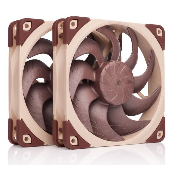 Noctua NF-A12X25 G2 PWM SX2-PP Computerkühlsystem Computergehäuse Ventilator 12 cm Beige 2 Stück(e)