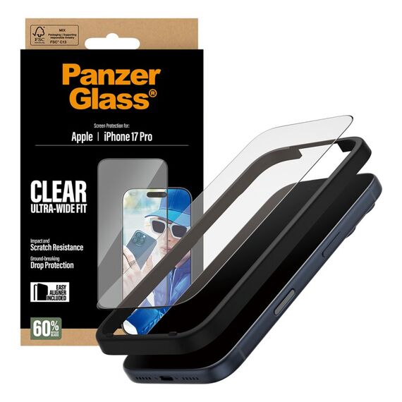 PanzerGlass ® Displayschutz iPhone 18 Pro | 17 Pro | Ultra-Wide Fit m. EasyAligner, 5 image