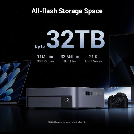 Ugreen DXP480T Plus NAS Desktop Intel® Core™ i5 8 GB DDR5 Grau, 4 image