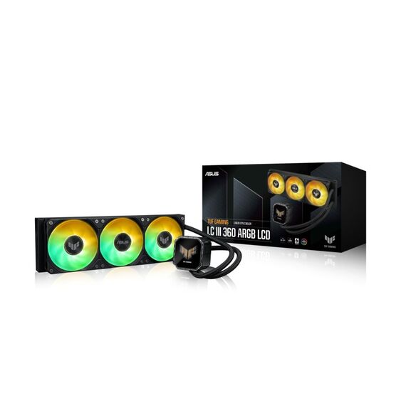 ASUS TUF Gaming LC III 360 ARGB LCD Prozessor All-in-One-Flüssigkeitskühler 12 cm Schwarz 1 Stück(e), Farbe: Schwarz, 15 image