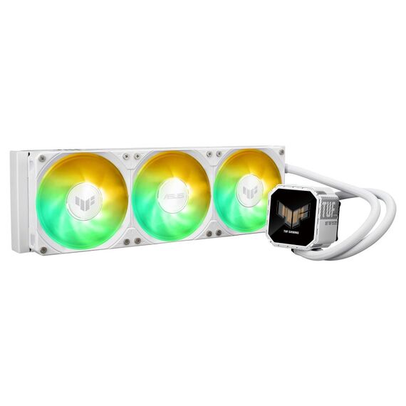 ASUS TUF Gaming LC III 360 ARGB LCD White Edition Prozessor All-in-One-Flüssigkeitskühler 12 cm Weiß 1 Stück(e), Farbe: Weiß