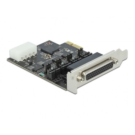 DeLOCK PCI Express x1 Karte zu 4 x Seriell RS-232 mit Spannungsversorgung 5 V / 12 V