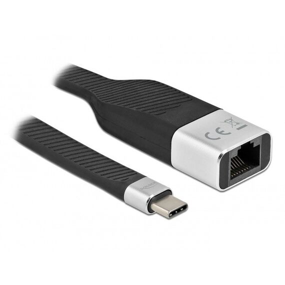DeLOCK FPC Flachbandkabel USB Type-C zu Gigabit LAN 10/100/1000 Mbps 15 cm