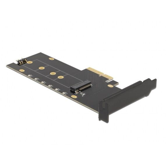 DeLOCK PCI Express x4 Karte zu 1 x intern NVMe M.2 Key M mit Kühlkörper und RGB LED Beleuchtung - Low Profile Formfaktor
