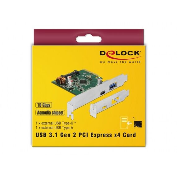 DeLOCK 90299 Schnittstellenkarte/Adapter Eingebaut USB 3.2 Gen 1 (3.1 Gen 1), 5 image