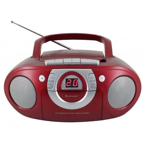 Soundmaster SCD5100RO Tragbares Stereosystem Grau, Rot