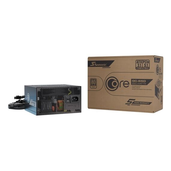 Seasonic CORE GC-650 ATX 3.1 Netzteil 650 W 24-pin ATX Schwarz, 5 image