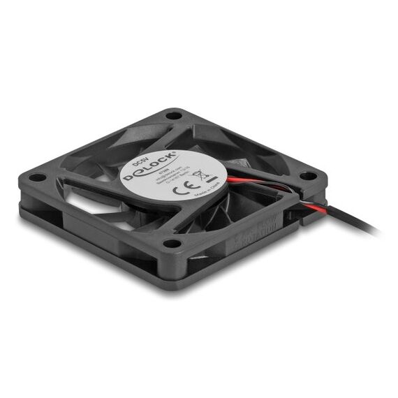 DeLOCK 67288 Computerkühlsystem Computergehäuse Ventilator 6 cm Schwarz 1 Stück(e), 2 image
