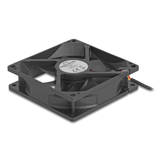 DeLOCK 67297 Computerkühlsystem Computergehäuse Ventilator 9,2 cm Schwarz 1 Stück(e), 2 image