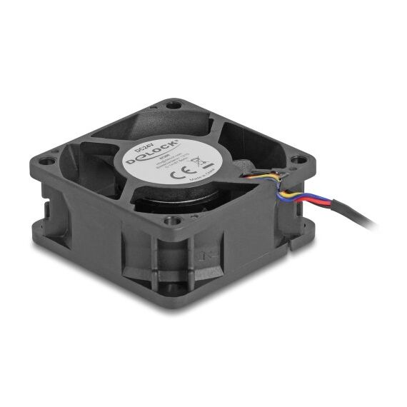 DeLOCK 67300 Computerkühlsystem Computergehäuse Ventilator 6 cm Schwarz 1 Stück(e), 2 image