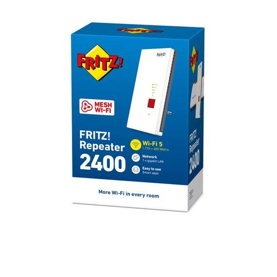 Repeater FRITZ! 2400 INT Netzwerk-Repeater 2333 Mbit/s Grau, Weiß, 3 image