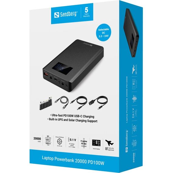 Sandberg 421-27 Powerbank 20000 mAh Schwarz, 8 image