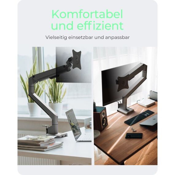 ICY BOX IB-MS523-T, Monitorständer mit Tischhalterung für einen Monitor bis zu 32" (81 cm), 4 image