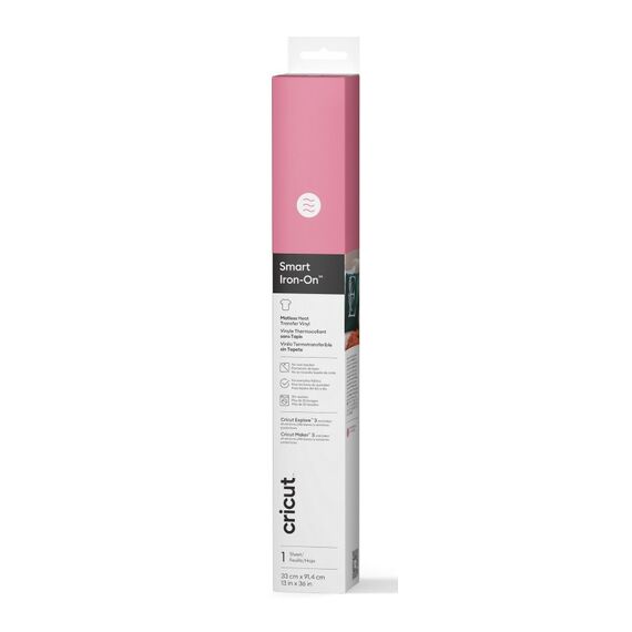 Cricut Smart Iron-On Hitzebeständige Vinylrolle Glattes wärmeübertragendes Vinyl 1 Blätter
