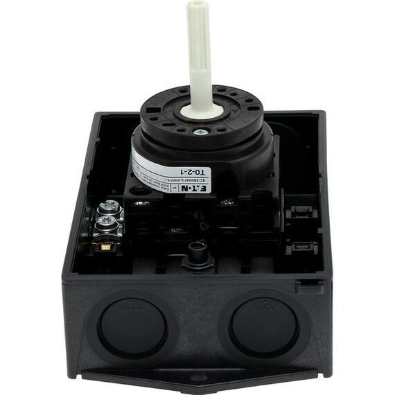 Eaton T0-2-1/I1/SVB-SW Kippschalter 3P Schwarz, Weiß, 6 image