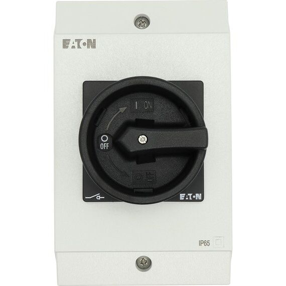 Eaton P1-25/I2/SVB-SW Kippschalter 3P Schwarz, Weiß
