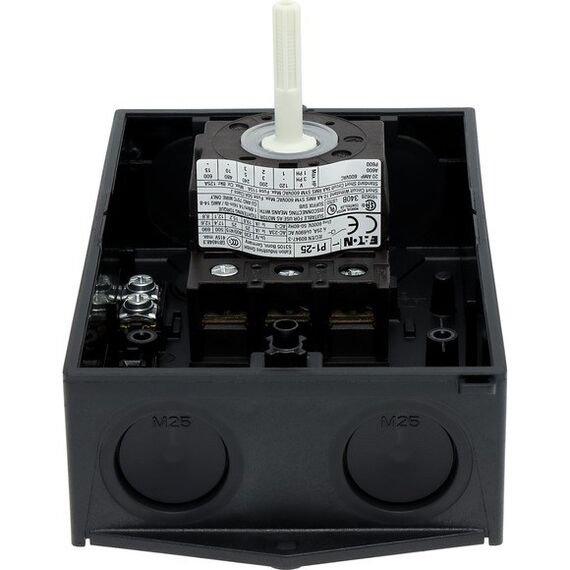 Eaton P1-25/I2/SVB-SW Kippschalter 3P Schwarz, Weiß, 6 image