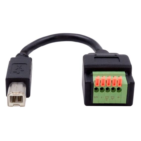 EXSYS EX-49131 USB Kabel USB 2.0 0,15 m USB B 5-pin terminal block 0,48 Gbit/s Schwarz, 2 image