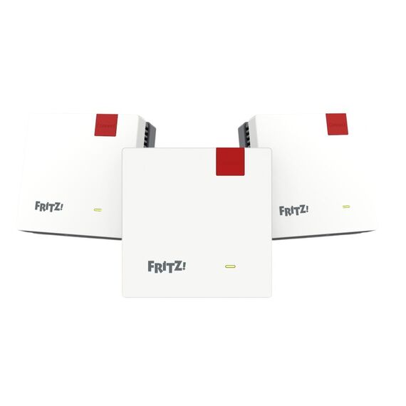 Mesh Set 20003127 Mesh-WLAN-System Dual-Band (2,4 GHz/5 GHz) Wi-Fi 6 (802.11ax) Rot, Weiß Intern