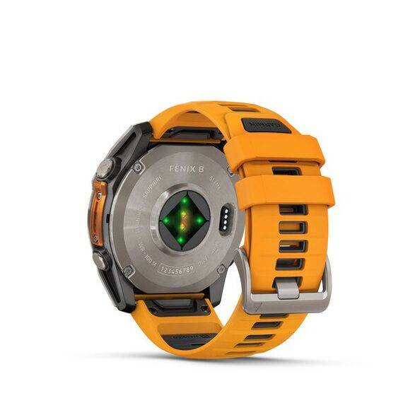 Garmin Fenix 8 3,56 cm (1.4") AMOLED 51 mm Digital 454 x 454 Pixel Touchscreen Titan WLAN GPS, 2 image