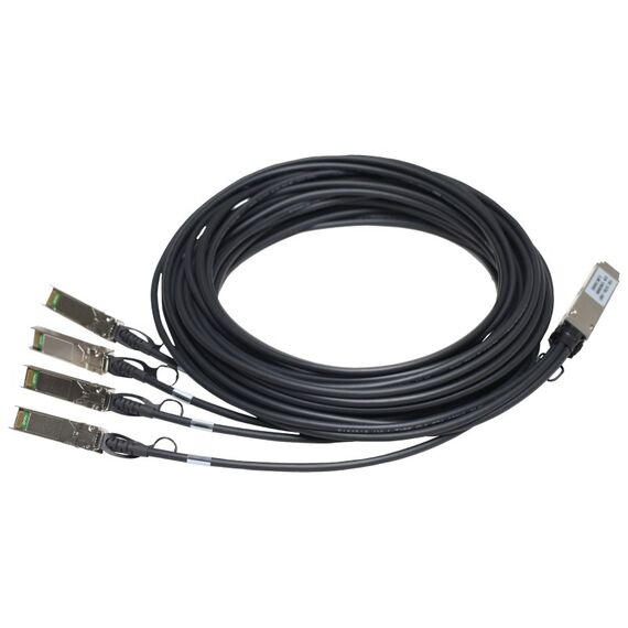 HPE Networking Comware X240 40G QSFP+ to 4x10G SFP+ 3m Direct Attach Copper Splitter Cable, Länge: 3 m