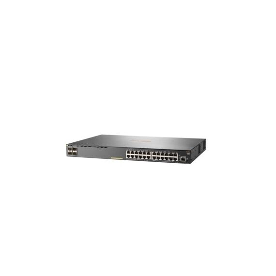 HPE Aruba Networking Aruba 2930F 24G PoE+ 4SFP+ Managed L3 Gigabit Ethernet (10/100/1000) Power over Ethernet (PoE) 1U Grau