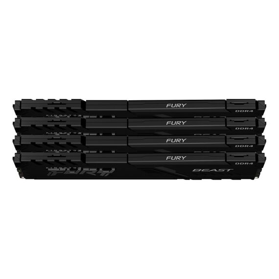 Kingston Technology FURY Beast 128GB 3200MT/s DDR4 CL16 DIMM (4er-Kit) Black
