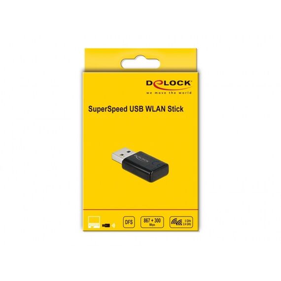 DeLOCK USB 3.0 Dualband WLAN ac/a/b/g/n Micro Stick 867 + 300 Mbps, 3 image