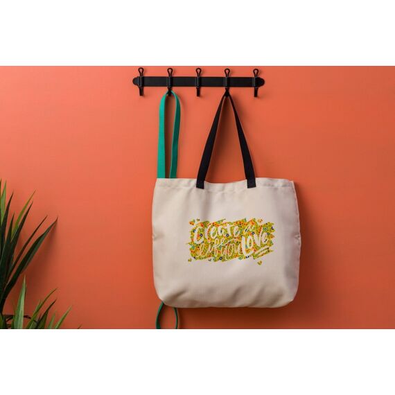 Cricut Infusible Ink Tote Blank Polyester Beige Frau Stoffbeutel, 3 image