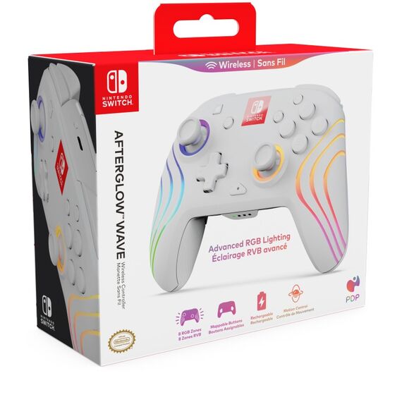 PDP Afterglow Wave Weiß USB Gamepad Analog / Digital Nintendo Switch, Nintendo Switch Lite, Nintendo Switch OLED, 7 image