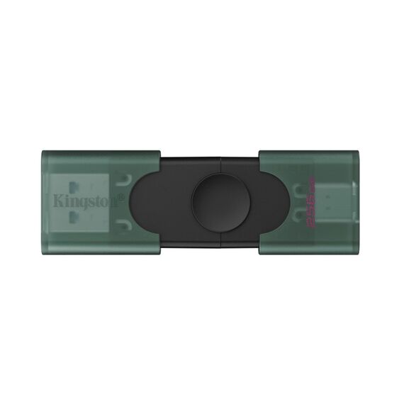 Kingston Technology DataTraveler DuoG2 USB-Stick 256 GB USB Type-A / USB Type-C 3.2 Gen 1 (3.1 Gen 1) Schwarz, Grün, Kapazität: 256 GB