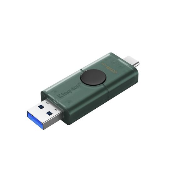 Kingston Technology DataTraveler DuoG2 USB-Stick 256 GB USB Type-A / USB Type-C 3.2 Gen 1 (3.1 Gen 1) Schwarz, Grün, Kapazität: 256 GB, 2 image
