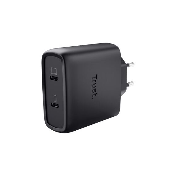 Trust Maxo USB-C-GaN-Ladegerät 65 W mit 2 Anschlüssen